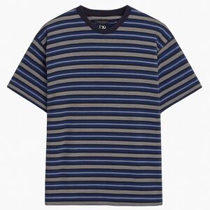 Vintage 90s LEE Riveted Striped V-Neck Tshirt Sz Lg